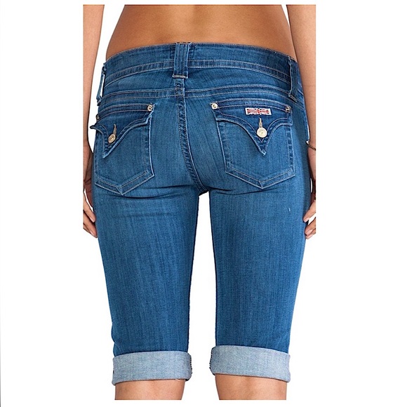 Hudson Jeans Palerme Knee Cuffed Jean Shorts - Picture 6 of 16